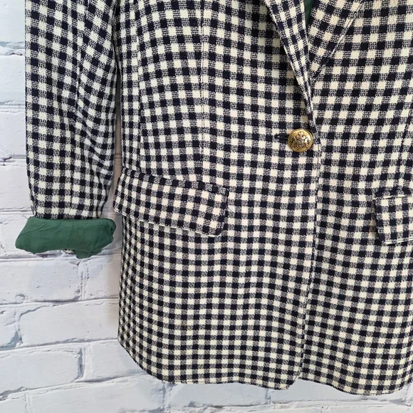 Smythe Check Print Blazer - Picture 4 of 5